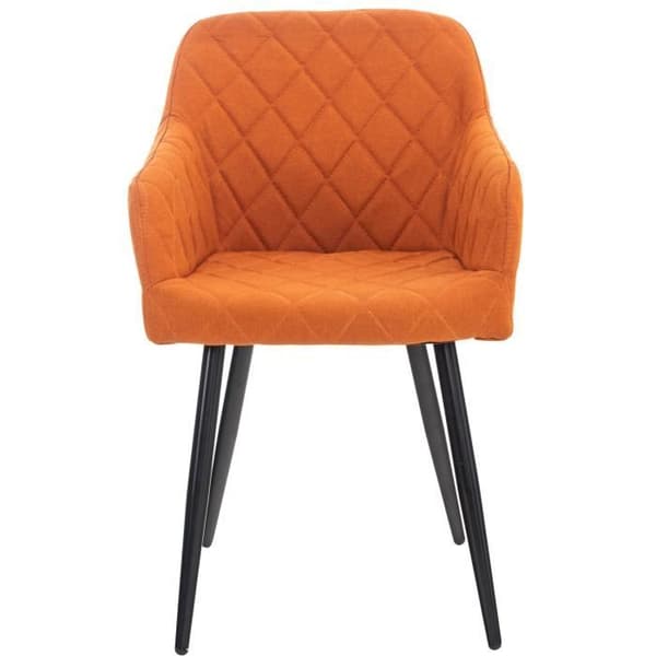 Shila matsalsstol - CLP - Retrodesign - Tyg - Metall - Orange