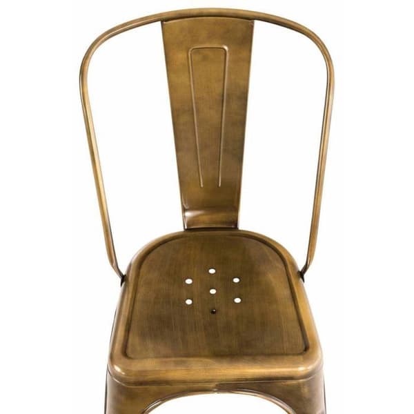 Benedikt stapelbara metallstolar - CLP - Set med 4 - Gul - Modern - Design
