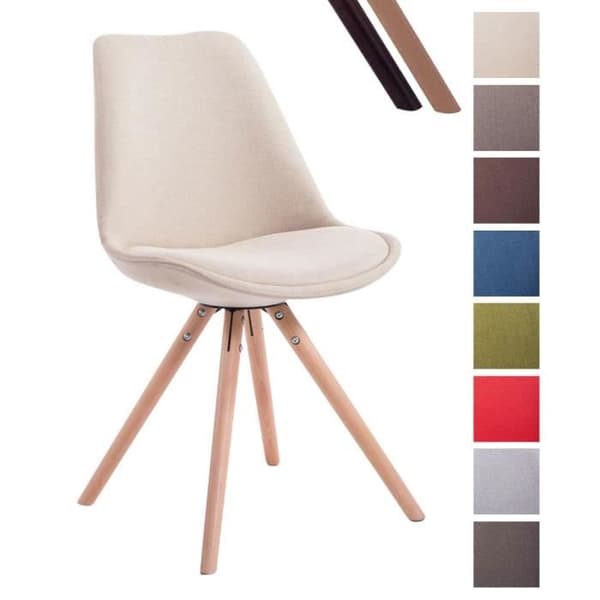 Matstol - CLP - Toulouse - Beige Tyngd - Massiv Trä - Modern