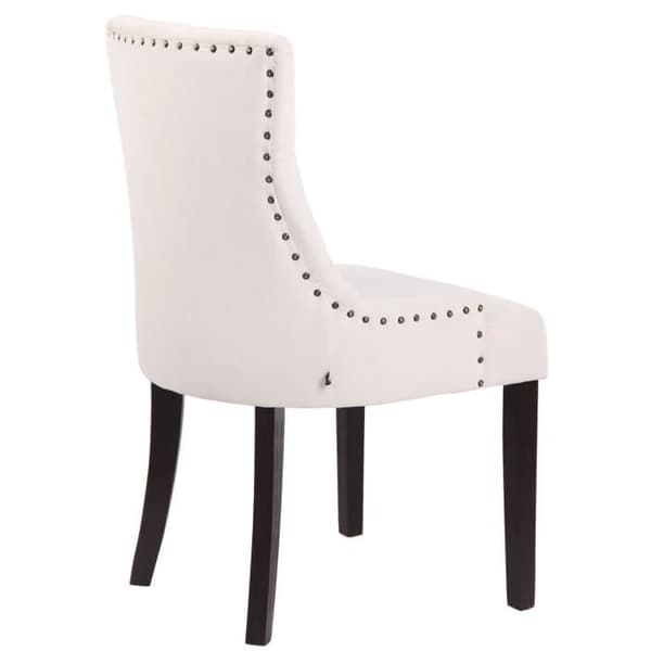 Aberdeen Velvet Dining Chair - Ljus eller mörk antik bas - Cream-antik