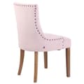 Miniatyrbild 4 av 4: Aberdeen Velvet Dining Chair - CLP - Ljusrosa-antik - Med armstöd - Elegant design