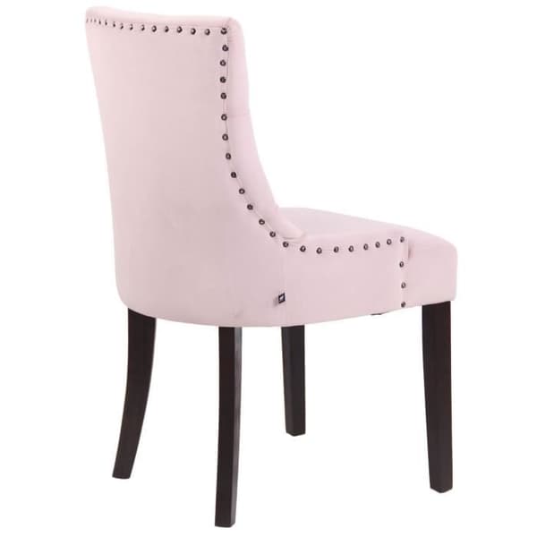 Aberdeen Velvet Dining Chair - Ljus eller Mörk Antik Bas - Antik Rosa