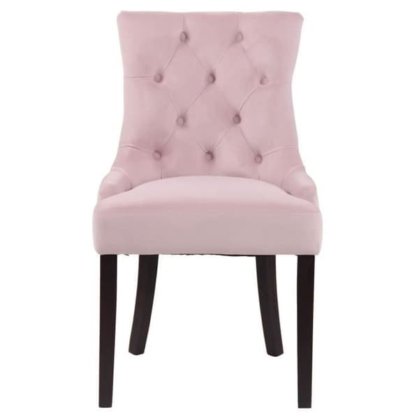 Aberdeen Velvet Dining Chair - Ljus eller Mörk Antik Bas - Antik Rosa