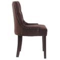 Miniatyrbild 3 av 4: Aberdeen Velvet Dining Chair - CLP - Brun-Antik - Med armstöd - Elegant design