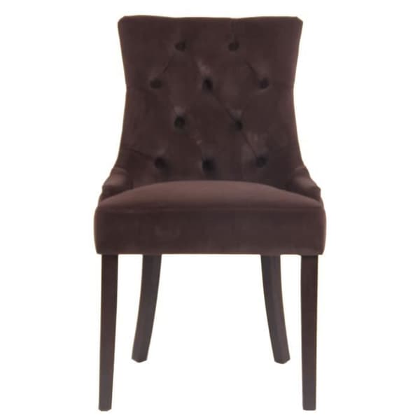 Aberdeen Velvet Dining Chair - CLP - Brun-Antik - Med armstöd - Elegant design