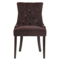 Miniatyrbild 2 av 4: Aberdeen Velvet Dining Chair - CLP - Brun-Antik - Med armstöd - Elegant design