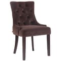 Miniatyrbild 1 av 4: Aberdeen Velvet Dining Chair - CLP - Brun-Antik - Med armstöd - Elegant design