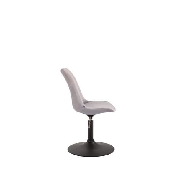 Matsalsstol - CLP - Maverick - Sammet - Gråsvart - Modern design