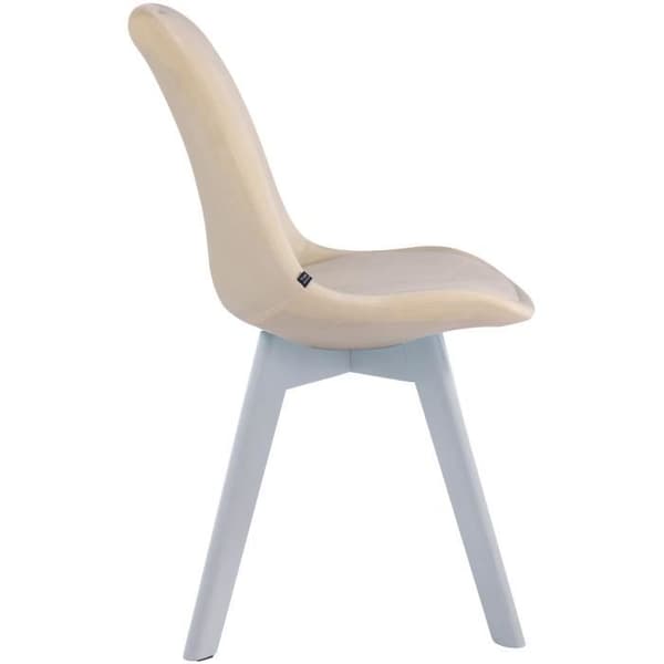 Borneo V2 Velvet Visitor Chair - Gräddvit - Inomhus - Vuxen - Samtida - Design