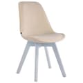 Miniatyrbild 1 av 3: Borneo V2 Velvet Visitor Chair - Gräddvit - Inomhus - Vuxen - Samtida - Design