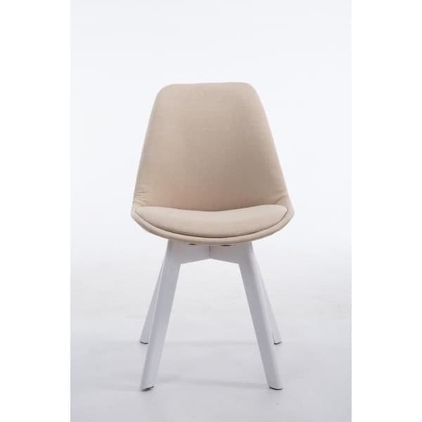 Besöksstol Borneo V2 tyg, Cream-White