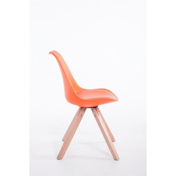Toulouse matsalsstol - CLP - Imiterat läder - Orange-Nature - Skandinavisk design