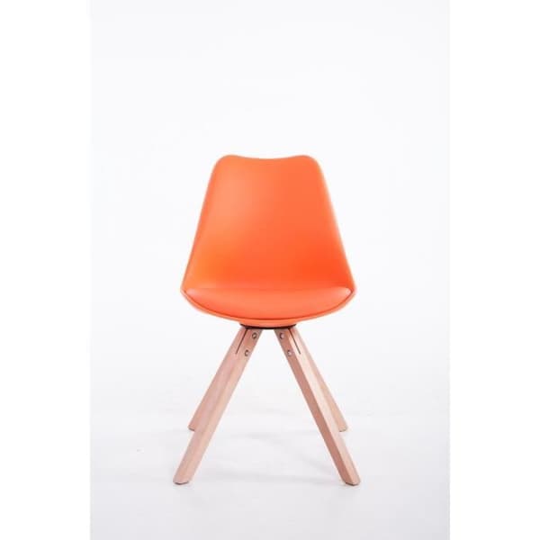 Toulouse matsalsstol - CLP - Imiterat läder - Orange-Nature - Skandinavisk design