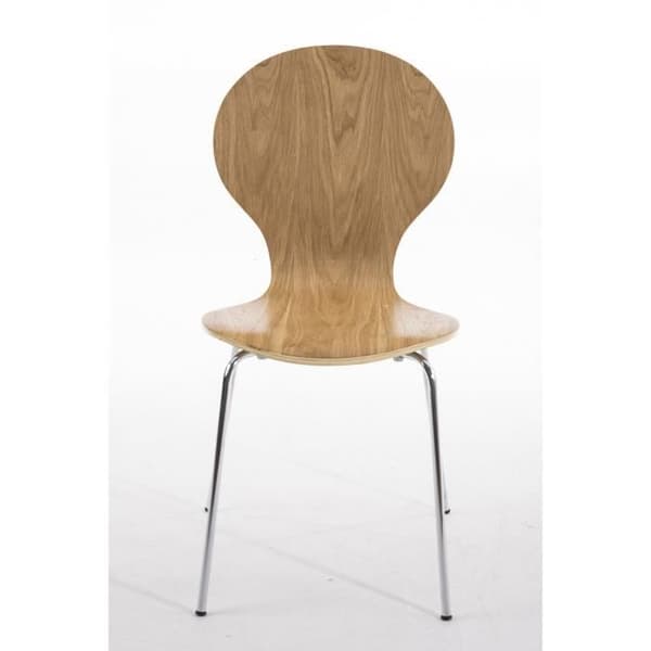 Robusta stapelbara stolar DIEGO - CLP - Ek - 12 färger - Ergonomisk design