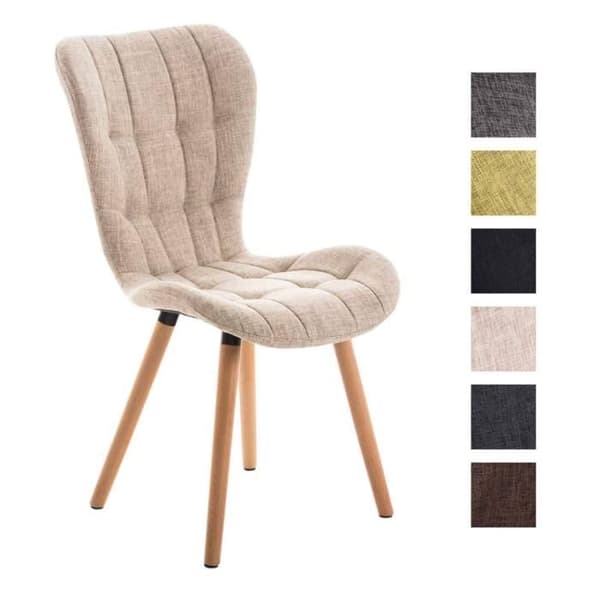 Elda matsalsstol i tyg - CLP - Modern - Beige - Massivt trä