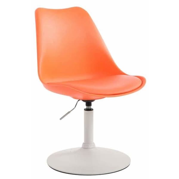 Maverick Dining Room Stol - CLP - Orange-Vit - Bekväm - Design - Plast - Inomhus