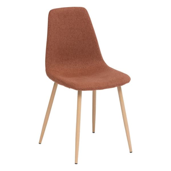 Set med 2 stolar i vintage stil "Marylin" med metallben i bokimitation Atmosphera