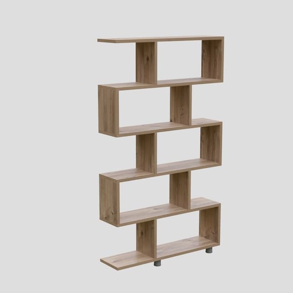 Chic Home Elina kirjahylly 90x22xK156 cm, ruskea
