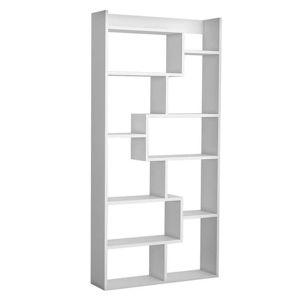 Chic Home Kukka kirjahylly 90x22xK182 cm, valkoinen