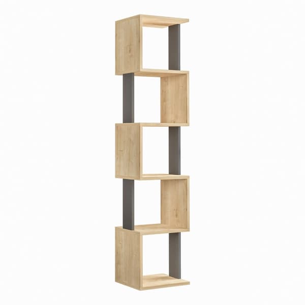 Chic Home Pirke hyllykkö 35x30xK161 cm, vaaleanbeige/antrasiitti