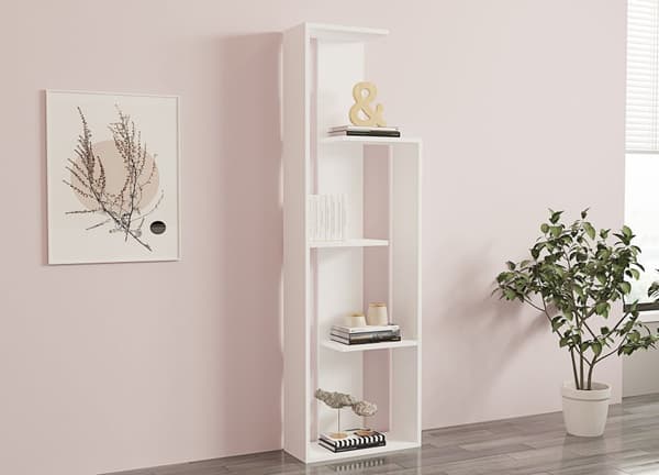 Chic Home Warma hyllykkö 50x20xK160 cm, valkoinen