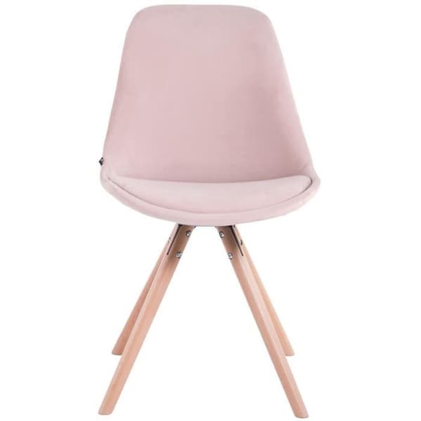 Toulouse sammetsstol - CLP - Matsal - Rosa-Natur - Trä - Modernt - Design