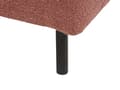 Miniatyrbild 11 av 11: Schäslong 2-sits Rosa Bouclé Vänstervänd Överkast Kuddar Retro Minimalistisk