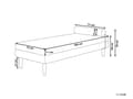 Miniatyrbillede 3 af 11: Daybed Beige Velour 180 x 70 cm 1 Personers Dagseng Chaiselong med Pølsepude til Stue og Soveværelse