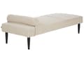 Miniatyrbillede 5 af 11: Daybed Beige Polyester 180 x 70 cm 1 Personers Dagseng Chaiselong med Pølsepude til Stue og Soveværelse