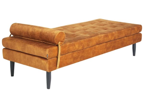 Schäslong Gul Sammet Vardagsrumsmöbler Modern stil