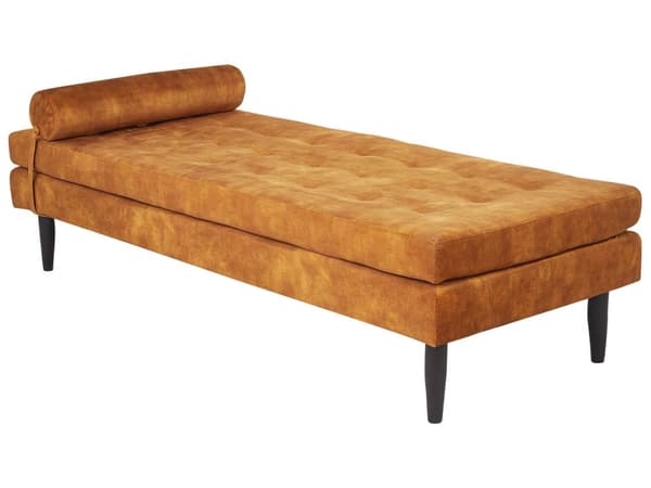 Schäslong Gul Sammet Vardagsrumsmöbler Modern stil