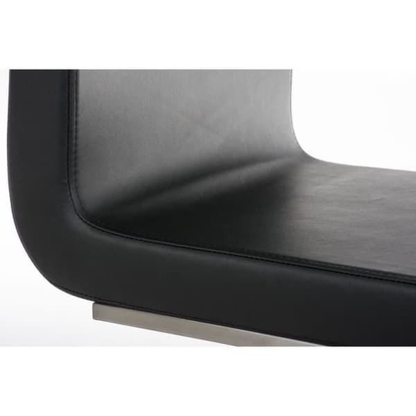 Belfort Cantilever stol i konstläder - CLP - Svart - Modern - 40x90x50 cm