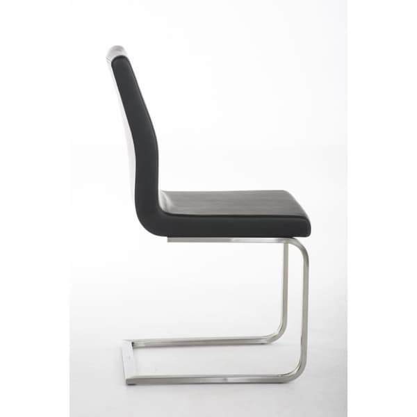 Belfort Cantilever stol i konstläder - CLP - Svart - Modern - 40x90x50 cm