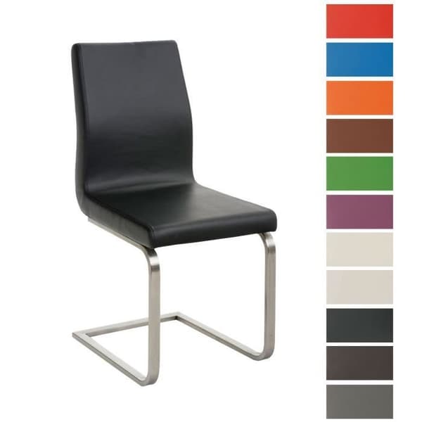 Belfort Cantilever stol i konstläder - CLP - Svart - Modern - 40x90x50 cm