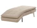 Miniatyrbillede 5 af 10: Chaiselong Beige Polyester Daybed med Justerbart Ryglæn Gæsteseng Multifunktionel Chaise Sofa Moderne til Stuen