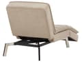Miniatyrbillede 8 af 10: Chaiselong Beige Polyester Daybed med Justerbart Ryglæn Gæsteseng Multifunktionel Chaise Sofa Moderne til Stuen