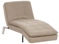 Miniatyrbillede 1 af 10: Chaiselong Beige Polyester Daybed med Justerbart Ryglæn Gæsteseng Multifunktionel Chaise Sofa Moderne til Stuen