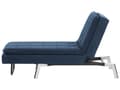 Miniatyrbild 4 av 10: Schäslong Marinblå Polyester Stoppad Metallben Quiltad Justerbar 5 Positioner Modern Stil Vardagsrum