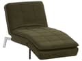 Miniatyrbillede 1 af 10: Chaiselong Grøn Polyester Daybed med Justerbart Ryglæn Gæsteseng Multifunktionel Chaise Sofa Moderne til Stuen