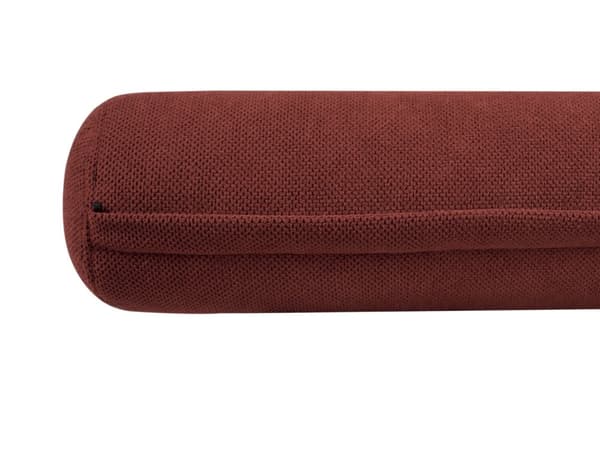 Chaiselong Rød Beige Daybed med Ryglæn Gæsteseng Multifunktionel Chaise Højrevendt Sofa Moderne til Stuen