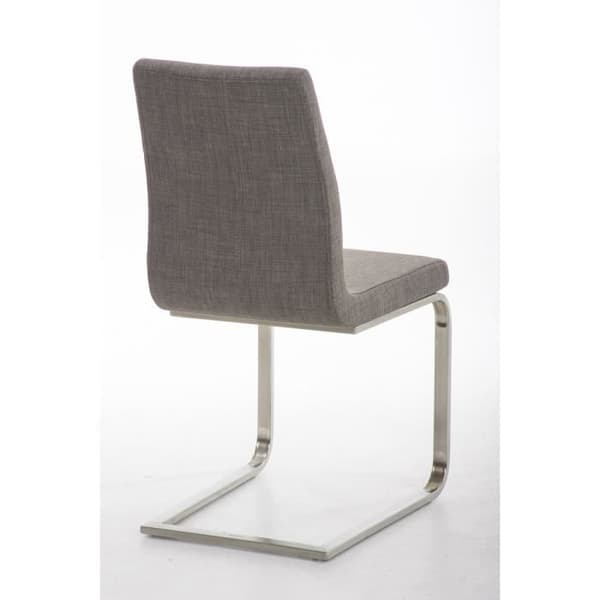 Belfort Cantilever Chair - CLP - Tyg - Metal Sled Base - Grå