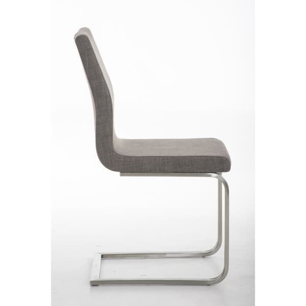 Belfort Cantilever Chair - CLP - Tyg - Metal Sled Base - Grå