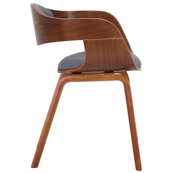 Kingston Visitor Chair i konstläder - CLP - Valnöt - Maximal komfort - Modern design - Grå