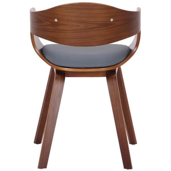 Kingston Visitor Chair i konstläder - CLP - Valnöt - Maximal komfort - Modern design - Grå