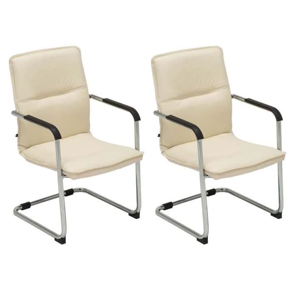 Besöksstolar - CLP - Seattle - Faux - Beige - Med armstöd