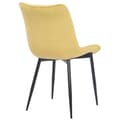 Miniatyrbild 4 av 4: Rahden Velvet Dining Chair - CLP - Gul - Metall - Modern - Skandinavisk