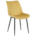 Miniatyrbild 1 av 4: Rahden Velvet Dining Chair - CLP - Gul - Metall - Modern - Skandinavisk