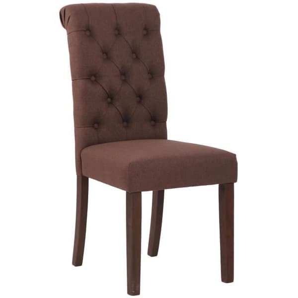 Matsalsstol - CLP - Lisburn - Sammet/Tyg - Brun - Vintagestil