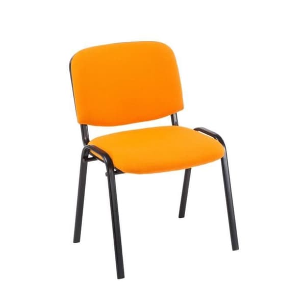 Ken stapelbara besöksstolar i tyg - CLP - Set med 4 - Orange - Modern design