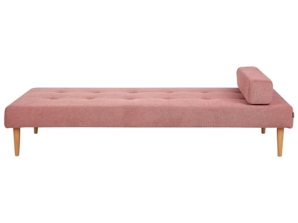 Dagbädd Rosa Tygklädsel Modern Minimalistisk